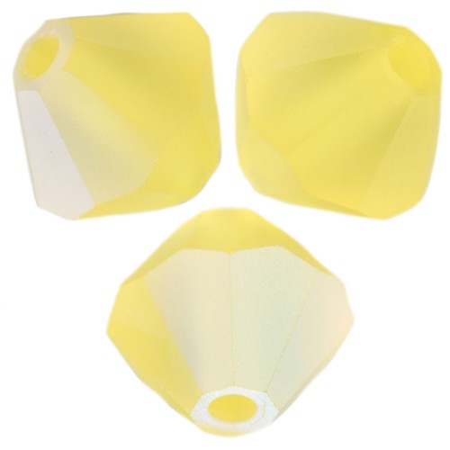 Perles toupies Preciosa - Rondelle Bead 5 mm - Citrine AB Matt x12