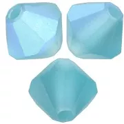 Perles toupies Preciosa - Rondelle Bead 5 mm - Indicolite AB Matt x12