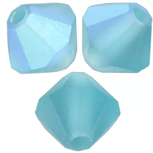 Perles toupies Preciosa - Rondelle Bead 5 mm - Indicolite AB Matt x12
