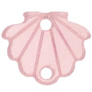 Intercalaire coquillage en plexiglas 11.5x14 mm - Rose clair x1|raw }}