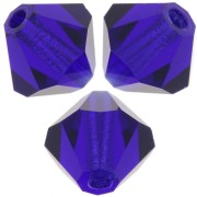 Perles toupies Preciosa - Rondelle Bead 6 mm - Cobalt Blue x12|raw }}