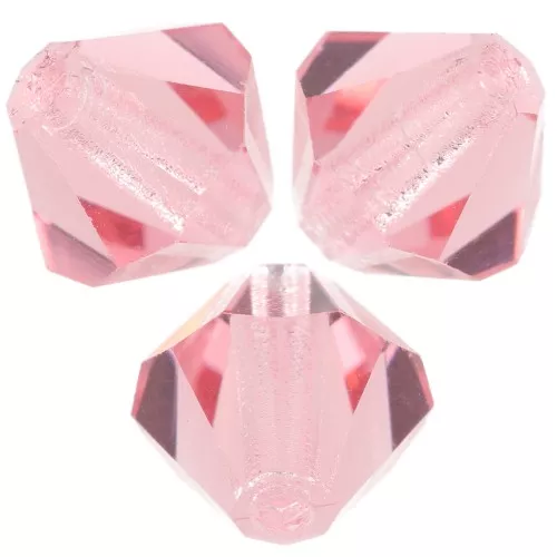 Perles toupies Preciosa - Rondelle Bead 6 mm - Rose Peach x12