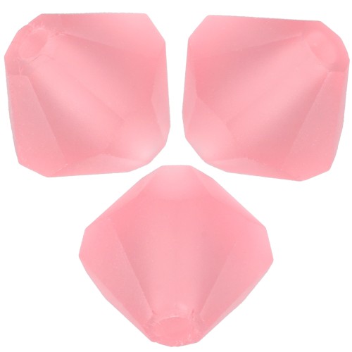 Perles toupies Preciosa - Rondelle Bead 6 mm - Rose Peach Matt x12