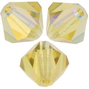 Perles toupies Preciosa - Rondelle Bead 6 mm - Acid Yellow AB x12|raw }}