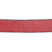 Lacet cuir 10 mm Rouge métallisé x30cm|raw }}