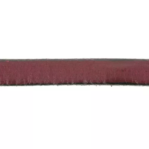 Lacet cuir 5x2 mm Bordeaux x30cm