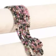 Perles rondes facettées 4.5 mm pierre gemme - Tourmaline x38cm