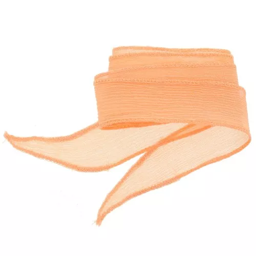 Ruban de soie 25 mm - Peach x85cm