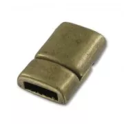 Fermoir aimanté pour lacet 10 mm bronze x1