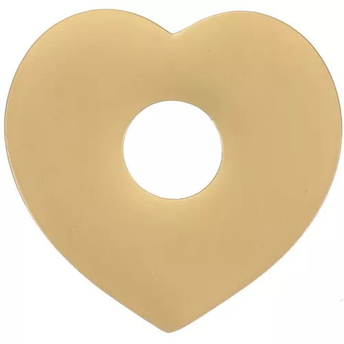 Pendentifs coeur 15x16 mm - Acier inoxydable 316L Doré x2