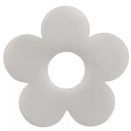 Pendentifs fleur 16 mm - Acier inoxydable 316L x2