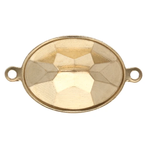 Serti intercalaire à coller pour cabochon PureCrystal 4120 18x13 mm - Doré x1