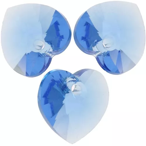 Pendentif coeur en cristal PureCrystal 6228 14,4x14mm - Reinvented Cool Blue x1