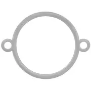 Intercalaire cercle évidé 25 mm - Acier inoxydable 316L x1