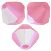 Perles toupies Preciosa - Rondelle Bead 5 mm - Indian Pink AB Matt x12