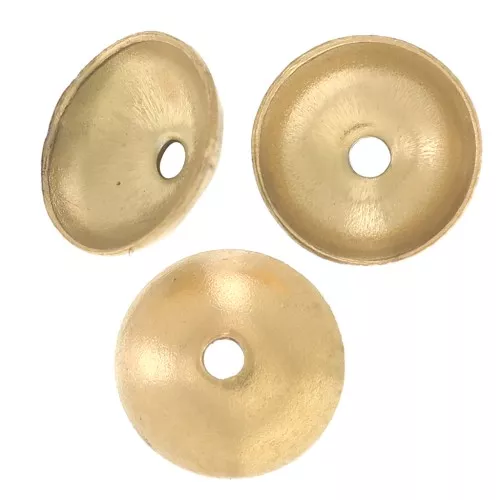 Coupelles lisses 5 mm - Acier inoxydable 304L Doré x8