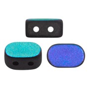 Perles en verre Lipsi® par Puca® 4x6 mm - Dark Grey Light Mat AB x10g