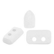 Perles en verre Piros® par Puca® 2x5 mm - White Light Mat x10g|raw }}