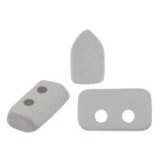 Perles en verre Piros® par Puca® 2x5 mm - Grey Light Mat x10g