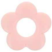 Pendentif fleur 21 mm en résine opaque - Rose clair x1|raw }}