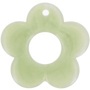 Pendentif fleur 35 mm en résine opaque - Lichen marbré x1|raw }}