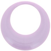 Pendentif rond évidé en résine opaque 44 mm - Violet clair x1|raw }}