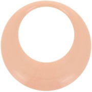 Pendentif rond évidé en résine opaque 44 mm - Peach x1|raw }}