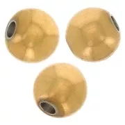 Perles rondes 3 mm - Acier inoxydable 316F Doré x100