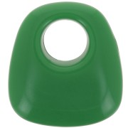 Pendentif trapèze en résine opaque 23x21 mm - Vert sapin x1|raw }}