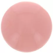 Cabochon rond en résine opaque 14 mm - Rose saumon x1