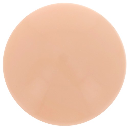 Cabochon rond en résine opaque 14 mm - Peach x1