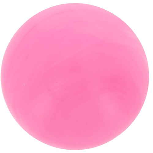 Cabochon rond 12 mm en résine opaque - Rose vif marbré x1