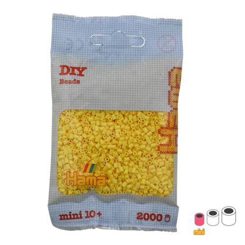 Perles à repasser Hama MINI 2.5 mm - Jaune clair (n°103) x2000