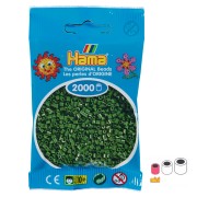 Perles à repasser Hama MINI 2.5 mm - Vert fôret (n°102) x2000