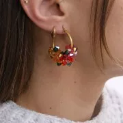 Créoles rondes 30 mm - Fil 2 mm - Acier Inoxydable 304 Doré x20