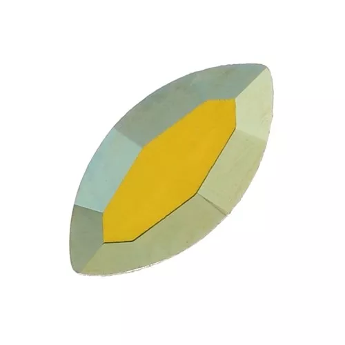 Navettes PureCrystal 4228 6x3 mm Crystal Iridescent Green x4