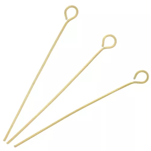 Clous tête ronde 35x0.6 mm - Acier inoxydable 304L Doré x10