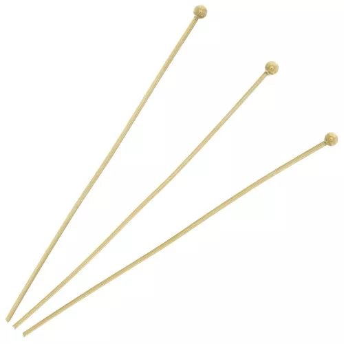 Clous tête boule 50x0.7 mm - Acier inoxydable 304L Doré x10