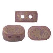 Perles en verre Lipsi® par Puca® 4x6 mm - Opaque Amethyst Mat Bronze x10g
