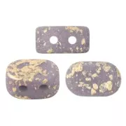 Perles en verre Lipsi® par Puca® 4x6 mm - Opaque Amethyst Mat Splash x10g