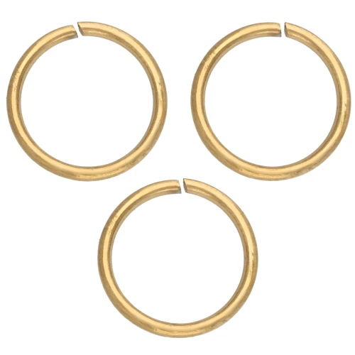Anneaux ouverts 10x1 mm - Acier inoxydable 304L Doré x50