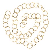 Anneaux ouverts 10x1 mm - Acier inoxydable 304L Doré x50