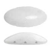 Athos 3D 3 trous® par Puca® 20x10 mm - Opaque White Ceramic Look x1
