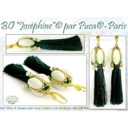 Athos 3D 3 trous® par Puca® 20x10 mm - Opaque White Ceramic Look x1