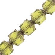Facettes Antiques 6 mm Olivine Bronze x20