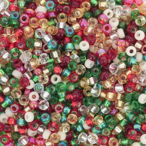 Mix de rocailles Miyuki 11/0 MIX-17 - Christmas x8gr