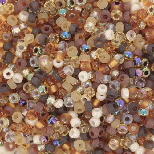 Mix de rocailles Miyuki 11/0 MIX-21 - Golden Grains x8gr