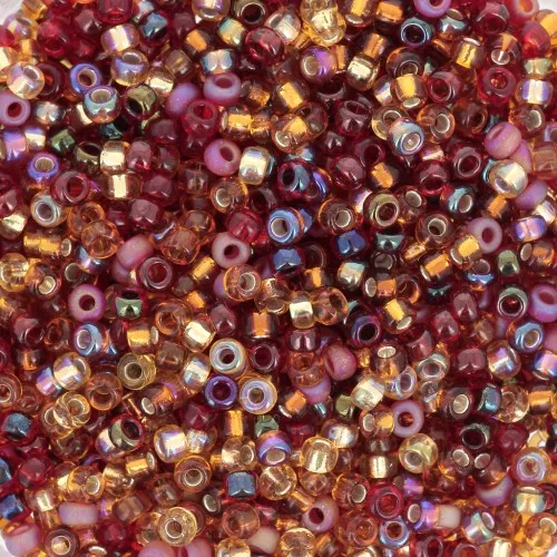 Mix de rocailles Miyuki 11/0 MIX-46 - Cranberry Harvest x8gr