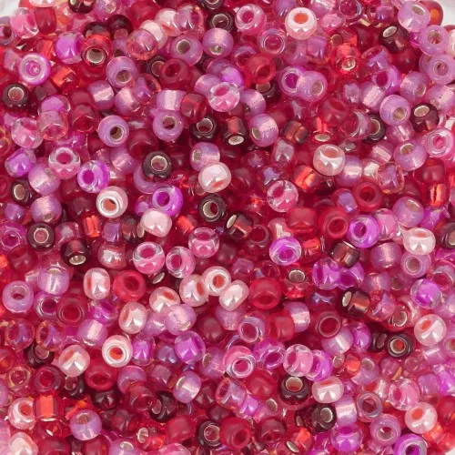 Mix de rocailles Miyuki 11/0 MIX-28 - Love Potion x8gr