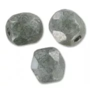 Facettes 3 mm Chalk White Grey Luster x50